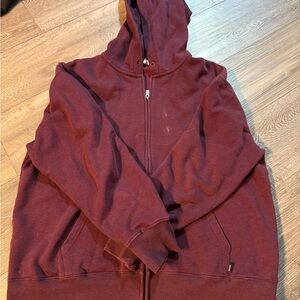 women’s Burgundy Hoodie Sweater
